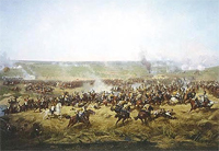 The Battle of Borodino. September 7, 1812. Situation at 12.30 p.m. 360-degrees panorama by Franz A. Roubaud